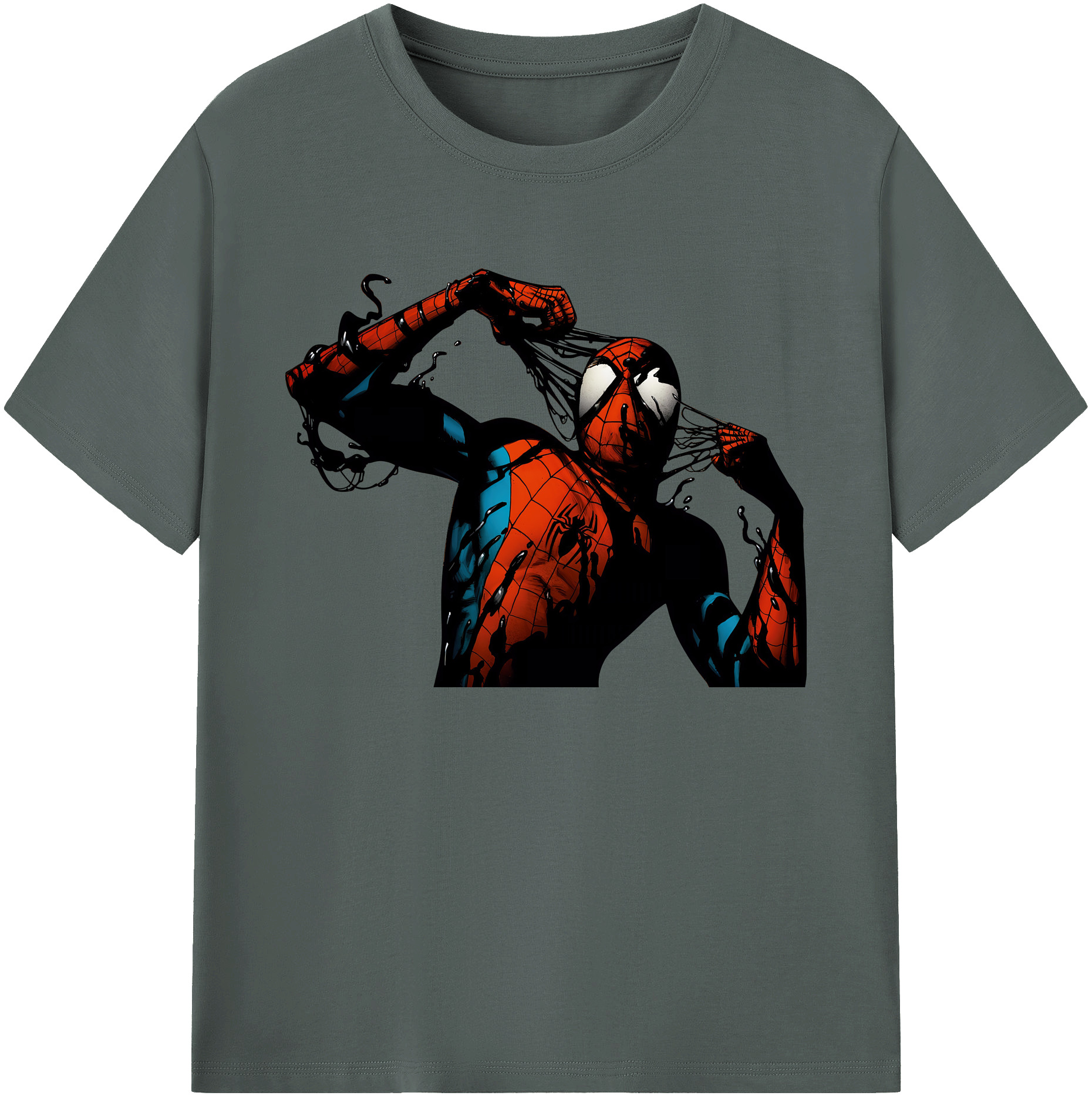 （画像用） Spider Man スパイダーマン 綿100％ メンズ半袖Tシャツ｜肌触りやわらか＆通気性